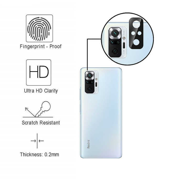 محافظ صفحه نمایش بوک مدل Clear SuperD مناسب برای گوشی موبایل شیائومی Redmi Note 10 Pro / Note 10 Pro Max به همراه محافظ لنز دوربین