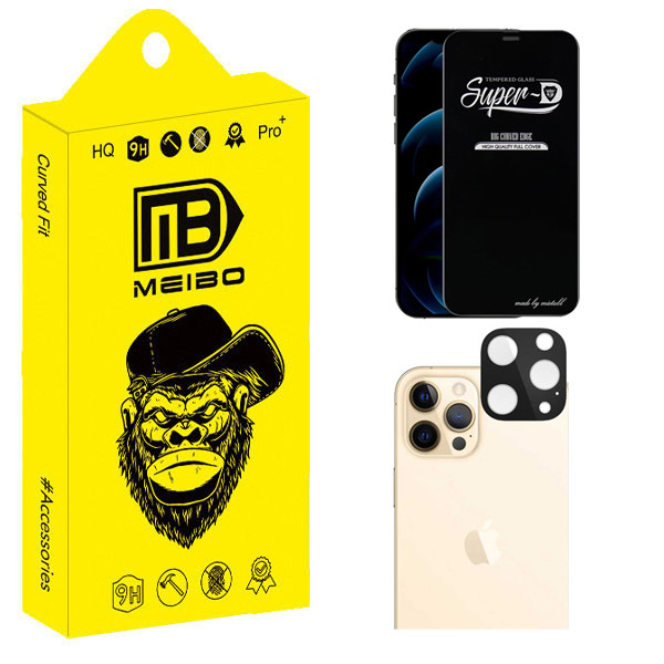 محافظ صفحه نمایش میبو مدل Clear SuperD مناسب برای گوشی موبایل اپل iPhone 12 Pro Max به همراه محافظ لنز دوربین