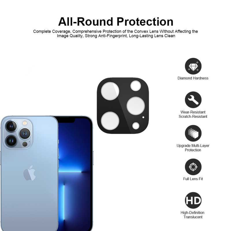 محافظ صفحه نمایش میبو مدل Clear SuperD مناسب برای گوشی موبایل اپل iPhone 13 Pro به همراه محافظ لنز دوربین