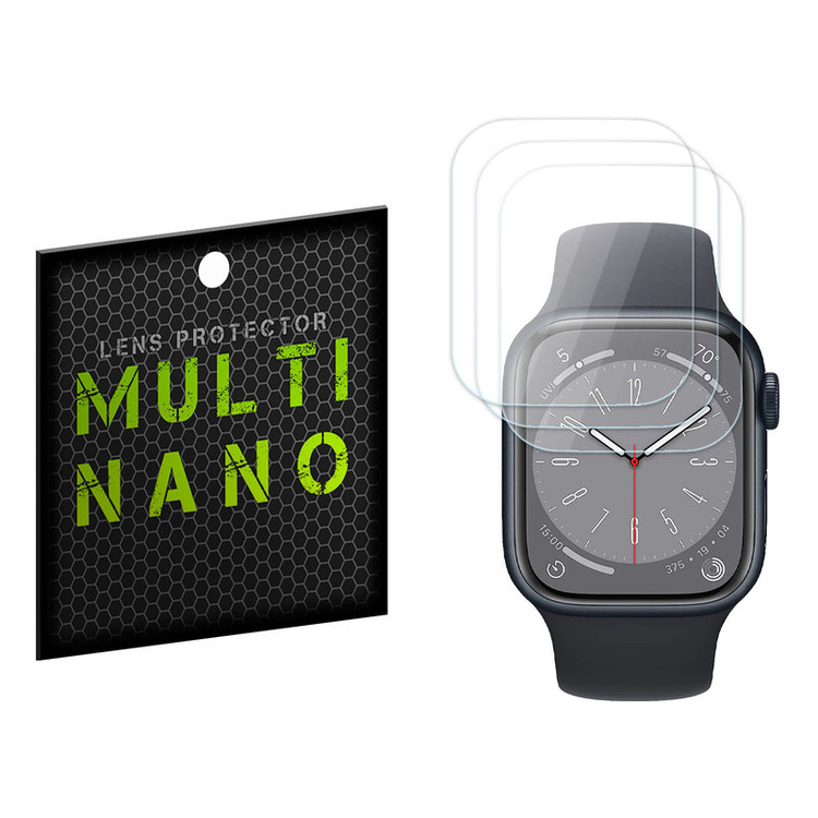 محافظ صفحه نمایش مولتی نانو مدل X-S3T مناسب برای ساعت هوشمند اپل Watch Series 8 41mm بسته سه عددی