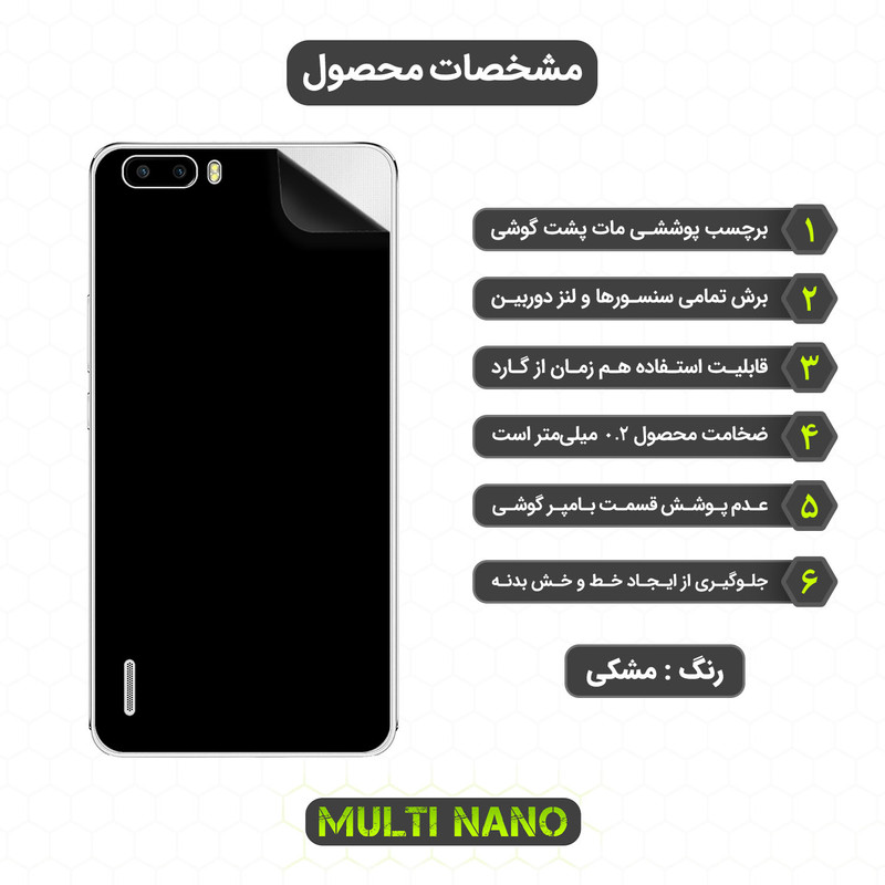 محافظ صفحه نمایش مولتی نانو مدل X-SFM مناسب برای گوشی موبایل آنر 6X 2014 به همراه برچسب پوششی
