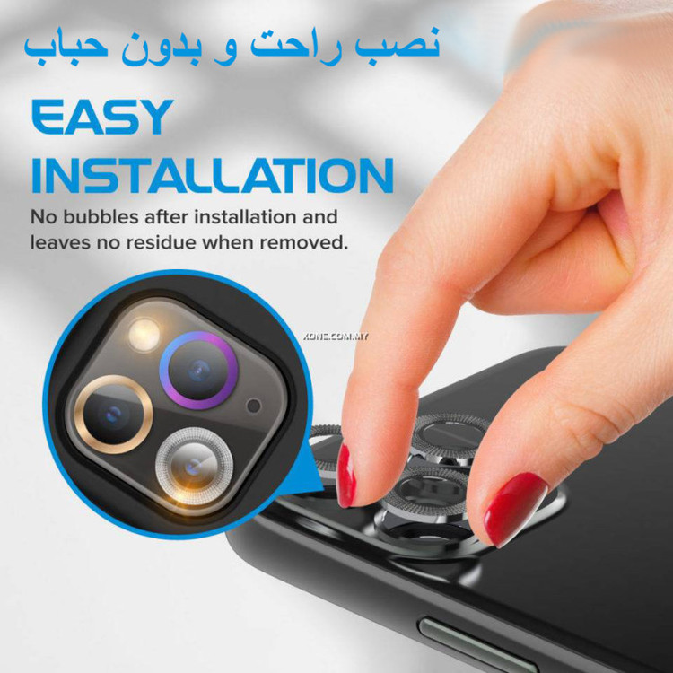 محافظ لنز دوربین رینگی میبو مدل Transparent Ring مناسب برای گوشی موبایل اپل iPhone 12 / 11
