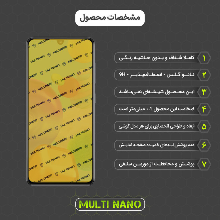 محافظ صفحه نمایش مولتی نانو مدل X-SFG مناسب برای گوشی موبایل سامسونگ Galaxy A41 به همراه برچسب پوششی