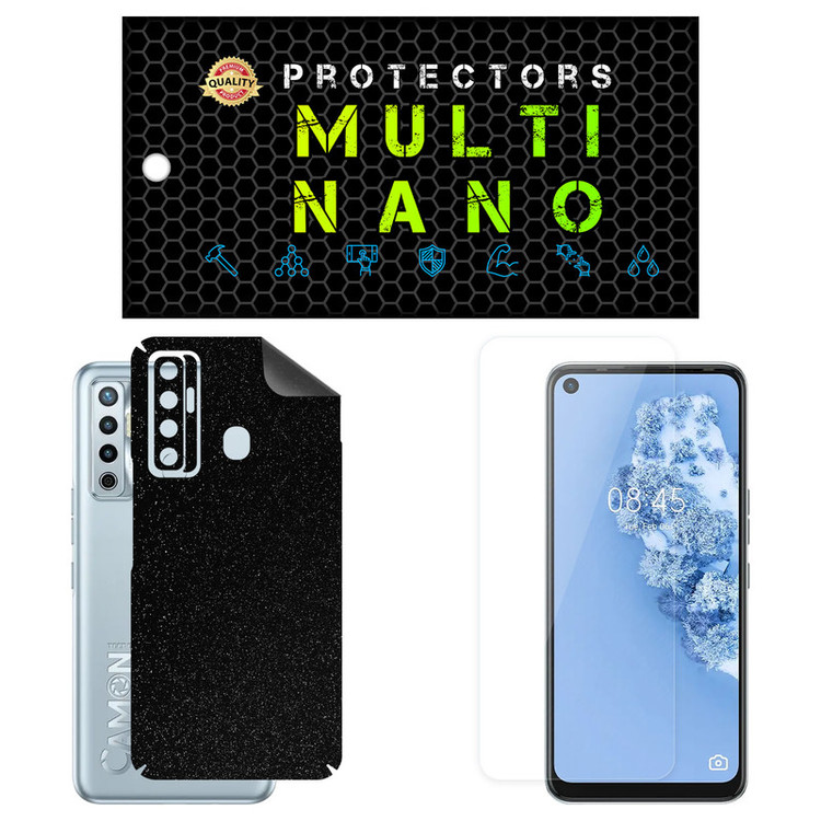 محافظ صفحه نمایش مولتی نانو مدل X-SFG مناسب برای گوشی موبایل تکنو Camon 17 به همراه برچسب پوششی