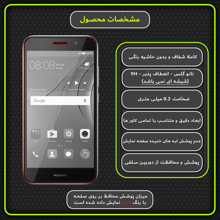 محافظ صفحه نمایش مولتی نانو مدل X-S1N مناسب برای گوشی موبایل هوآوی Y3 2018