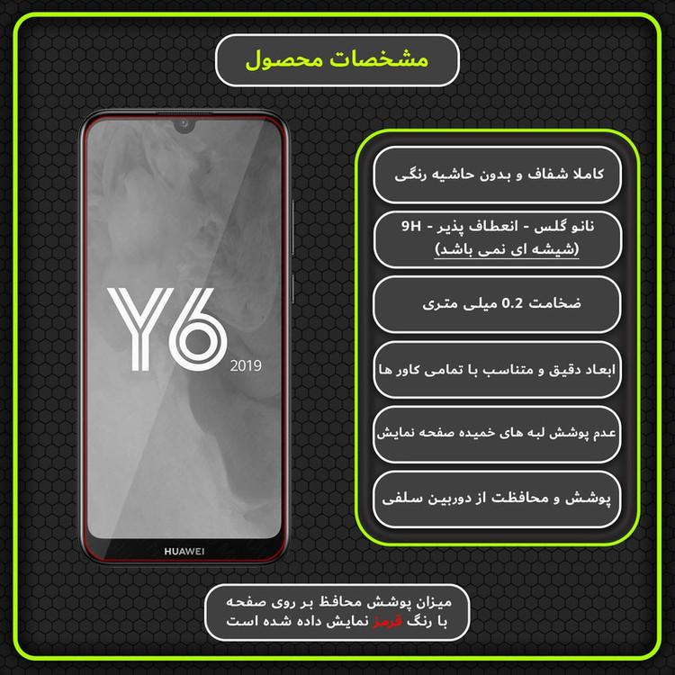 محافظ صفحه نمایش مولتی نانو مدل X-S1N مناسب برای گوشی موبایل هوآوی Y6 Prime 2019