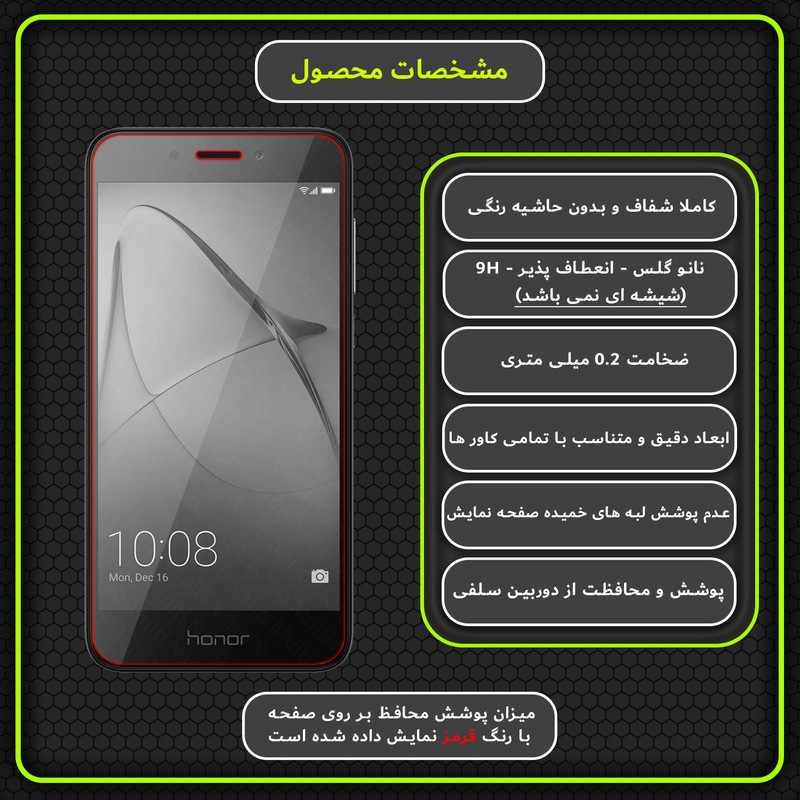 محافظ صفحه نمایش مولتی نانو مدل X-S2N مناسب برای گوشی موبایل آنر 6A Pro بسته دو عددی