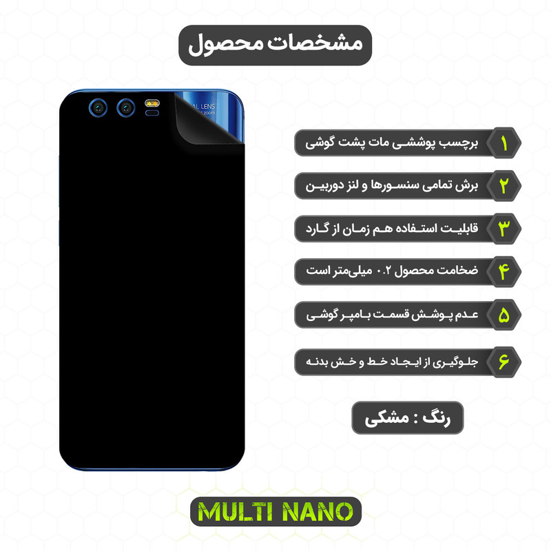 برچسب پوششی مولتی نانو مدل X-F1M مناسب برای گوشی موبایل آنر 9 Premium