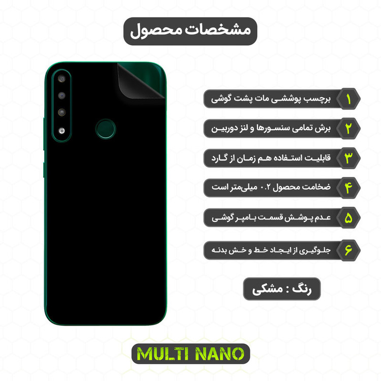 برچسب پوششی مولتی نانو مدل X-F1M مناسب برای گوشی موبایل جی پلاس P10 Plus 2022