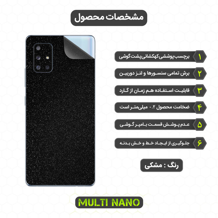 محافظ صفحه نمایش مولتی نانو مدل X-SFG مناسب برای گوشی موبایل سامسونگ Galaxy A Quantum به همراه برچسب پوششی