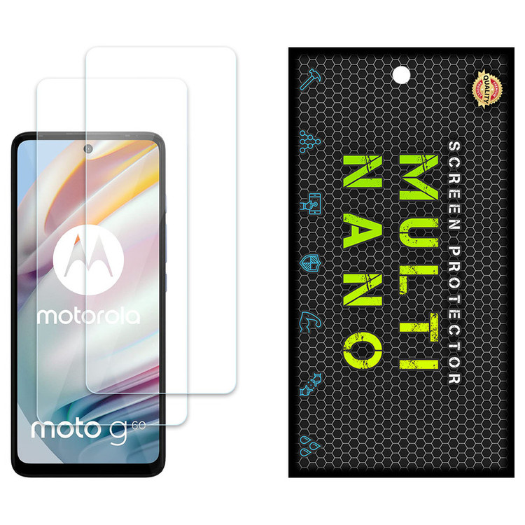 محافظ صفحه نمایش مولتی نانو مدل X-S2N مناسب برای گوشی موبایل موتورولا Moto G60 بسته دو عددی