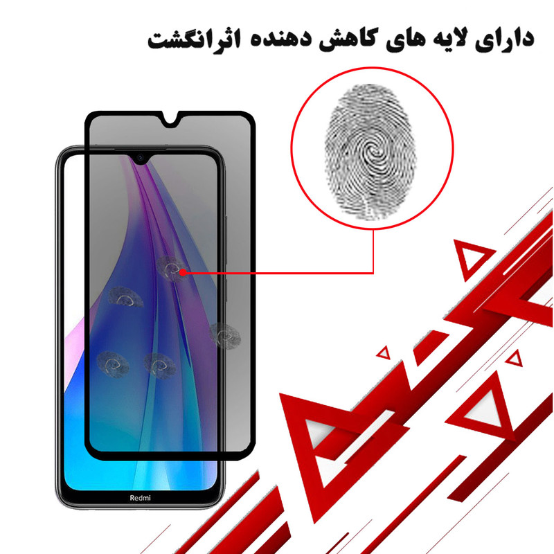 محافظ صفحه نمایش حریم شخصی هورس مدل SSP مناسب برای گوشی موبایل شیائومی Redmi Note 8T بسته دو عددی