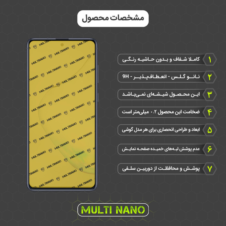 محافظ صفحه نمایش مولتی نانو مدل X-SFL مناسب برای گوشی موبایل سامسونگ Galaxy Note 10 Lite به همراه برچسب پوششی