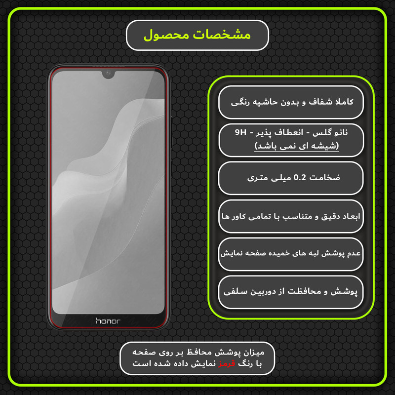 محافظ صفحه نمایش مولتی نانو مدل X-S2N مناسب برای گوشی موبایل آنر Play 8A بسته دو عددی