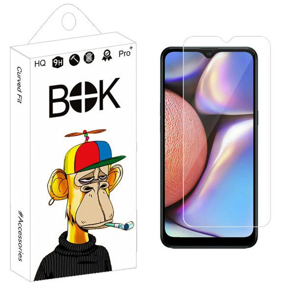 محافظ صفحه نمایش شیشه ای بوک مدل Transparent Plus مناسب برای گوشی موبایل سامسونگ Galaxy A10s / M20