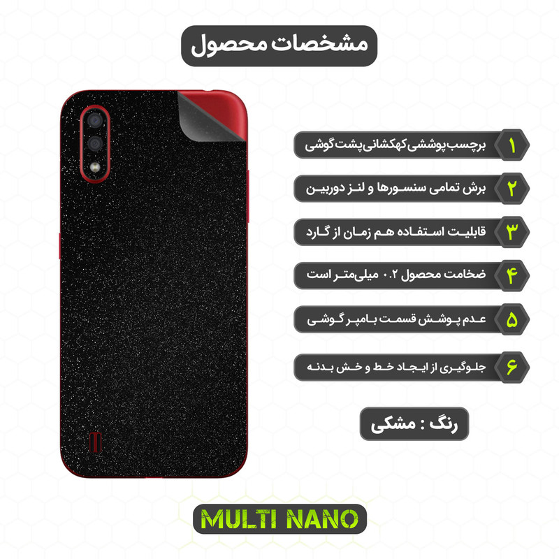 برچسب پوششی مولتی نانو مدل X-F1G مناسب برای گوشی موبایل سامسونگ Galaxy A01