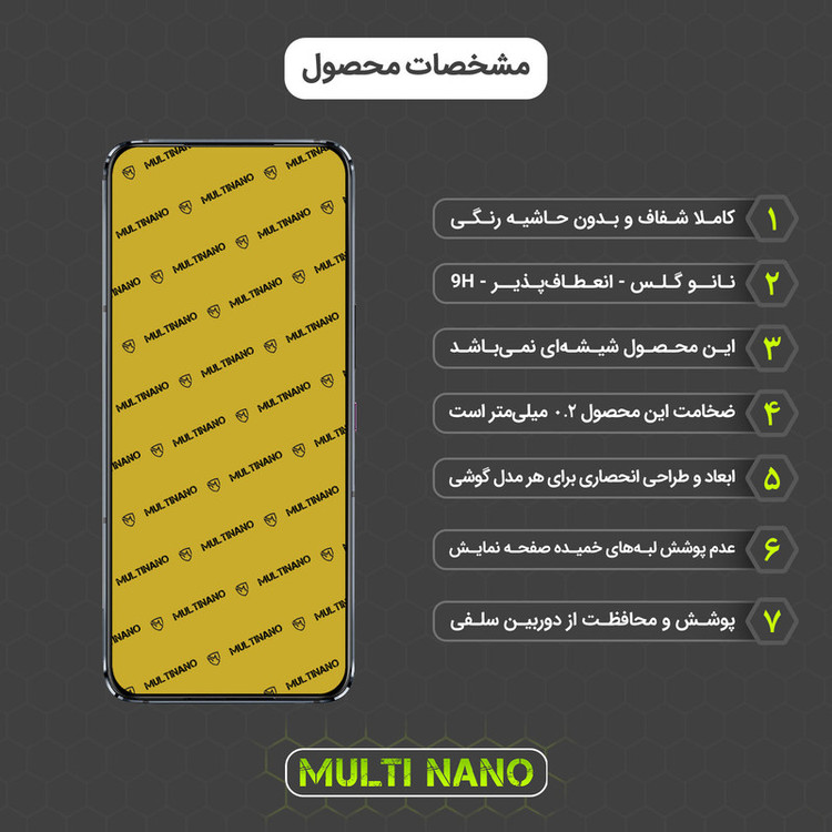 محافظ صفحه نمایش مولتی نانو مدل X-S2N مناسب برای گوشی موبایل ایسوس ROG Phone 5s / ZS676KS بسته دو عددی
