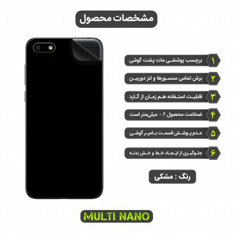 برچسب پوششی مولتی نانو مدل X-F1M مناسب برای گوشی موبایل آنر Play 7