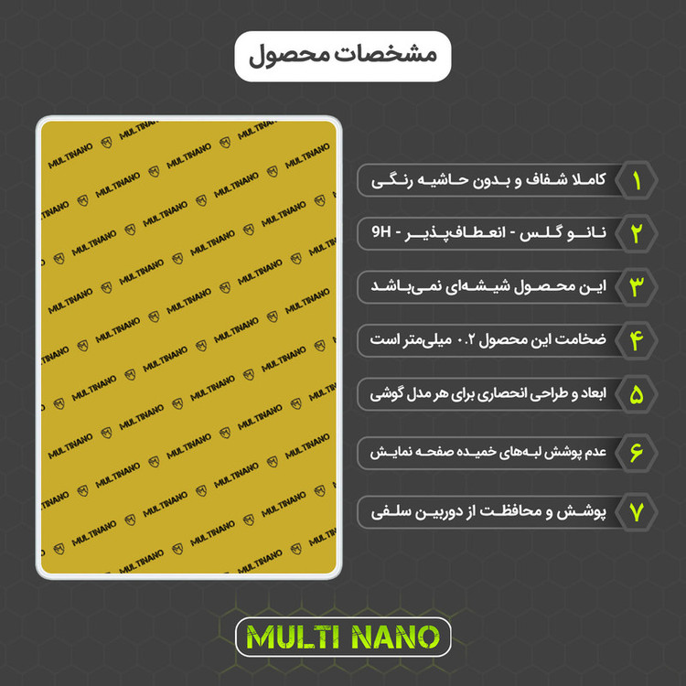 محافظ صفحه نمایش مولتی نانو مدل X-S1N مناسب برای تبلت آنر Pad 6