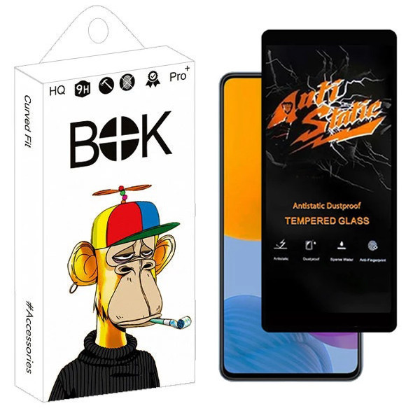 محافظ صفحه نمایش بوک مدل Carbon Antistatic مناسب برای گوشی موبایل سامسونگ Galaxy M51 / F62 / Note 10 Lite
