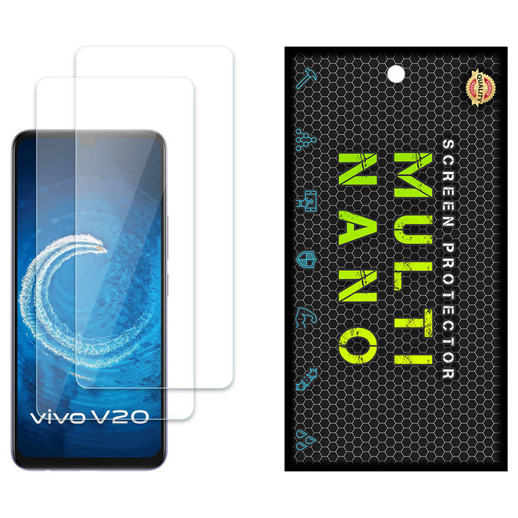 محافظ صفحه نمایش مولتی نانو مدل X-S2N مناسب برای گوشی موبایل ویوو V20 بسته دو عددی