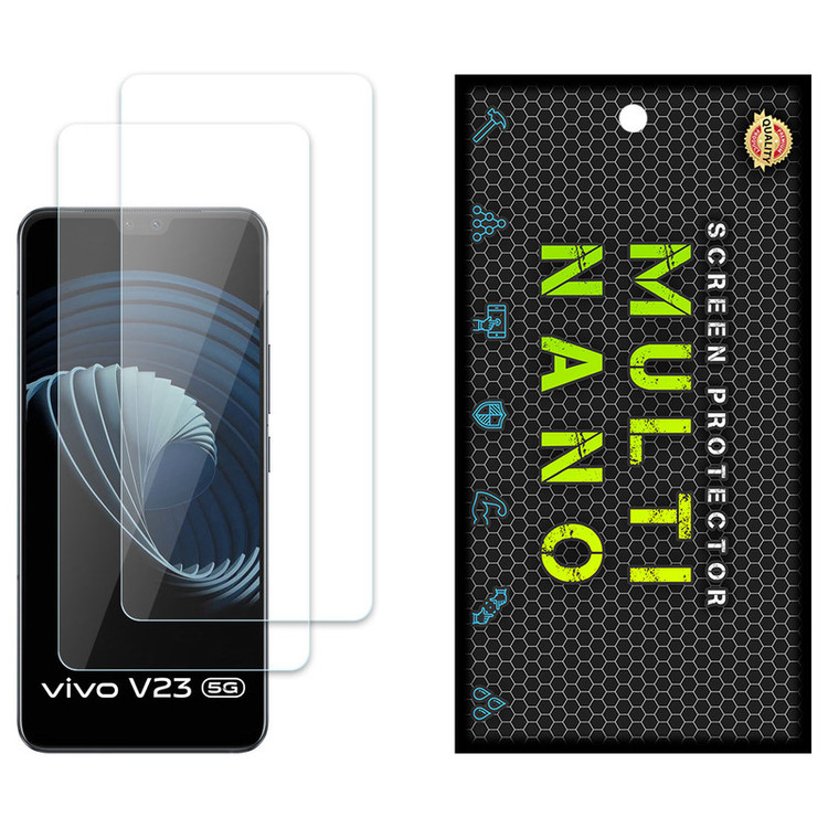محافظ صفحه نمایش مولتی نانو مدل X-S2N مناسب برای گوشی موبایل ویوو V23 بسته دو عددی