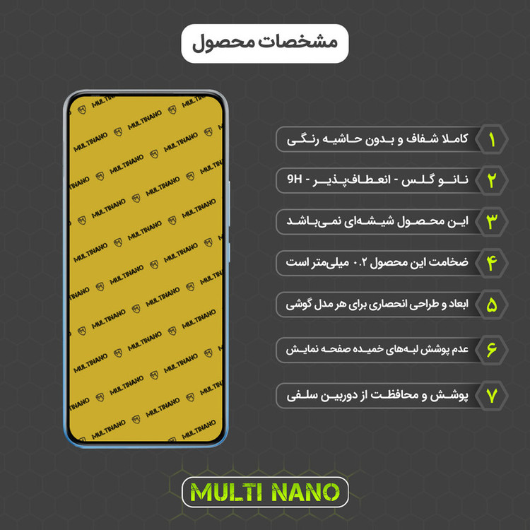 محافظ صفحه نمایش مولتی نانو مدل X-S2N مناسب برای گوشی موبایل اینفینیکس Hot 12i بسته دو عددی