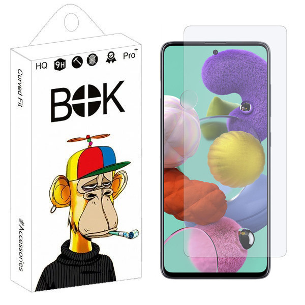 محافظ صفحه نمایش شیشه ای بوک مدل Shiny مناسب برای گوشی موبایل سامسونگ Galaxy A51 / A51 5G / A52 / A52s / A53 5G / S20 FE / M31s