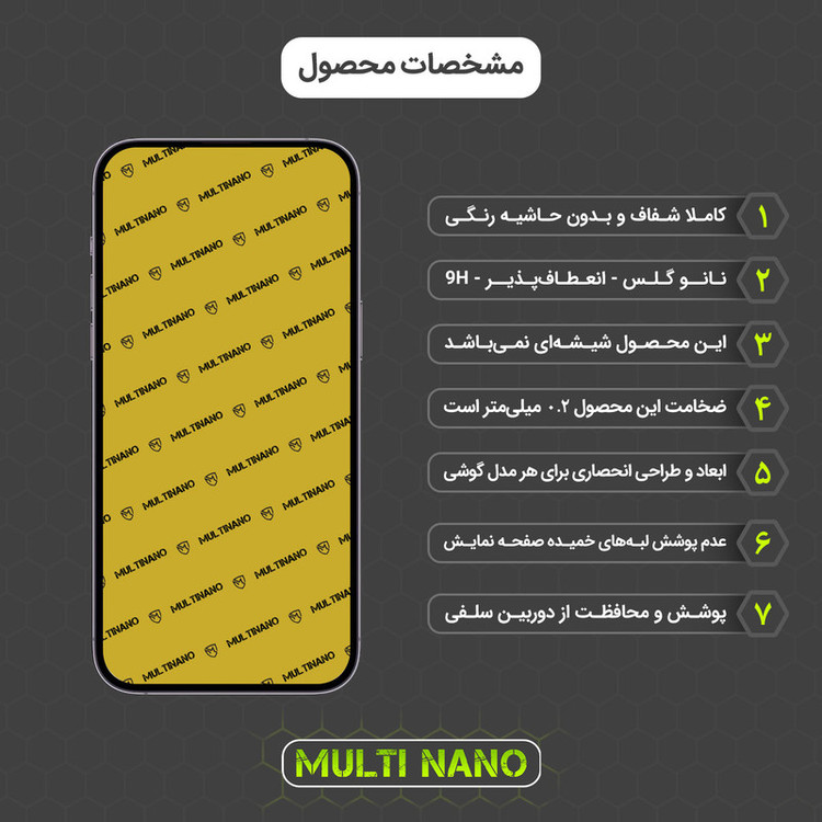محافظ صفحه نمایش مولتی نانو مدل X-S2N مناسب برای گوشی موبایل اپل iPhone 14 Pro بسته دو عددی