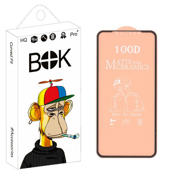 محافظ صفحه نمایش بوک مدل MAT HDpluse مناسب برای گوشی موبایل اپل Iphone 12 MINI