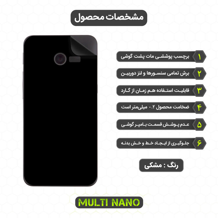 برچسب پوششی مولتی نانو مدل X-F1M مناسب برای گوشی موبایل ایسوس Zenfone 4 4in 2014 / A400CG / A400CXG