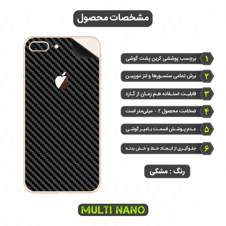 محافظ صفحه نمایش مولتی نانو مدل X-SFC مناسب برای گوشی موبایل اپل iPhone 8 Plus به همراه برچسب پوششی