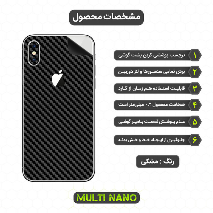 محافظ صفحه نمایش مولتی نانو مدل X-SFC مناسب برای گوشی موبایل اپل iPhone XS به همراه برچسب پوششی