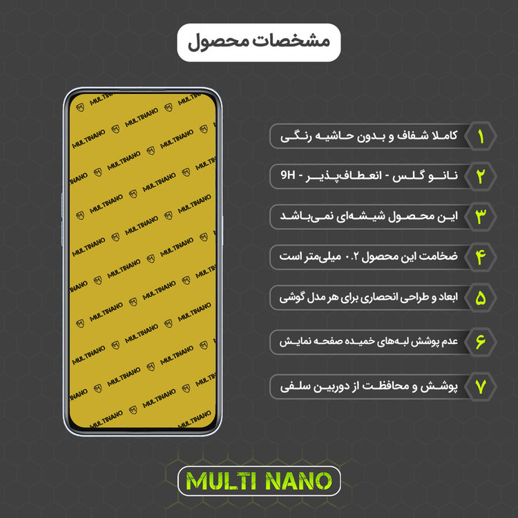 محافظ صفحه نمایش مولتی نانو مدل X-S2N مناسب برای گوشی موبایل ریلمی V20 بسته دو عددی