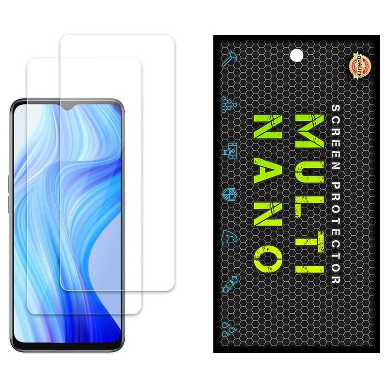 محافظ صفحه نمایش مولتی نانو مدل X-S2N مناسب برای گوشی موبایل ریلمی V20 بسته دو عددی