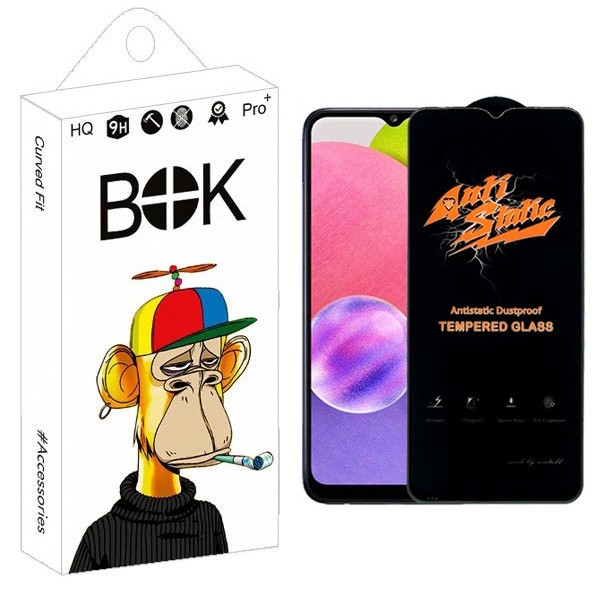 محافظ صفحه نمایش بوک مدل Carbon Antistatic مناسب برای گوشی موبایل سامسونگ Galaxy A03s / A03 Core / A13 / A13 5G / A02 / A02s / A32 5G / A23 / M02 / M02s / M12 / M32 5G / F12 / F02s