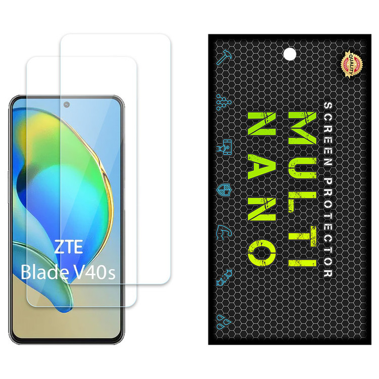 محافظ صفحه نمایش مولتی نانو مدل X-S2N مناسب برای گوشی موبایل زد تی ایی Blade V40s بسته دو عددی