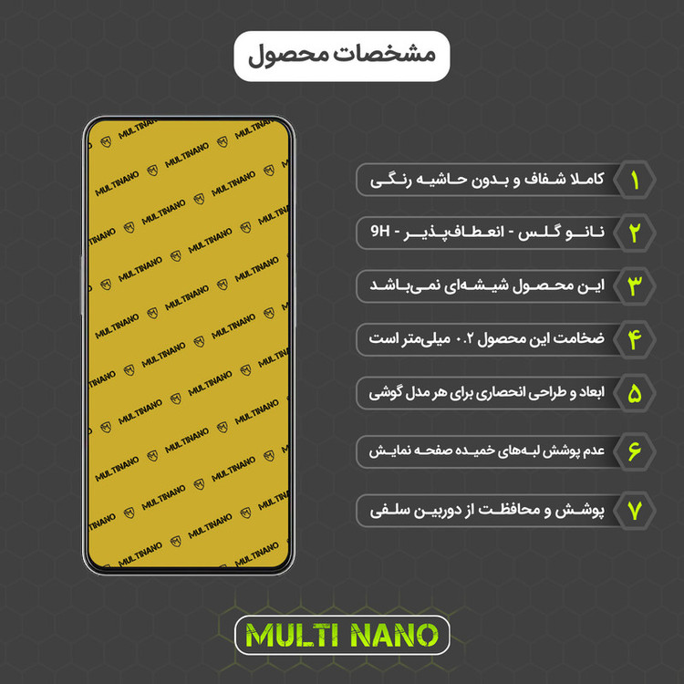 محافظ صفحه نمایش مولتی نانو مدل X-S2N مناسب برای گوشی موبایل زد تی ایی Blade V40s بسته دو عددی