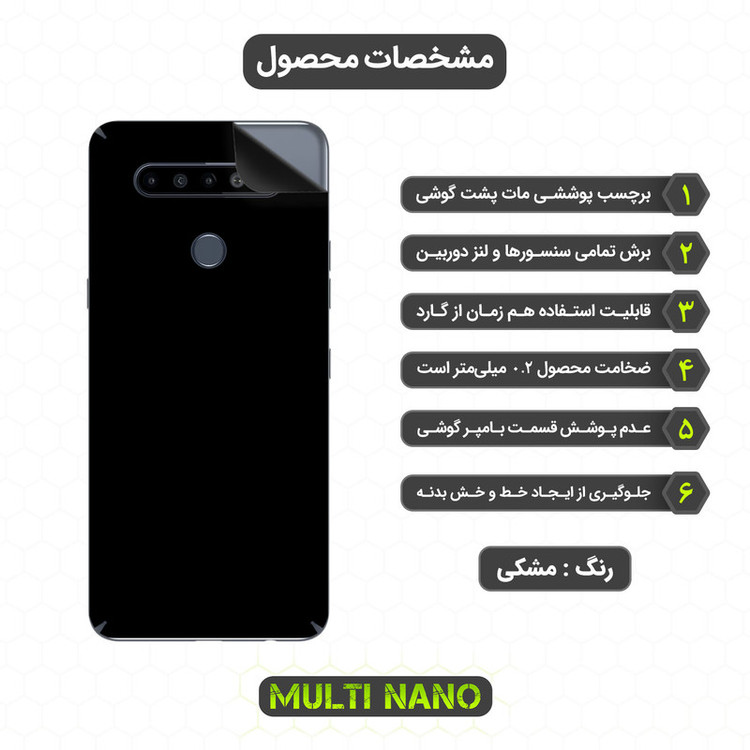 محافظ صفحه نمایش مولتی نانو مدل X-SFM مناسب برای گوشی موبایل ال جی K51S به همراه برچسب پوششی