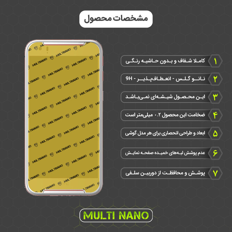 محافظ صفحه نمایش مولتی نانو مدل X-SFM مناسب برای گوشی موبایل اچ تی سی Desire 830 به همراه برچسب پوششی