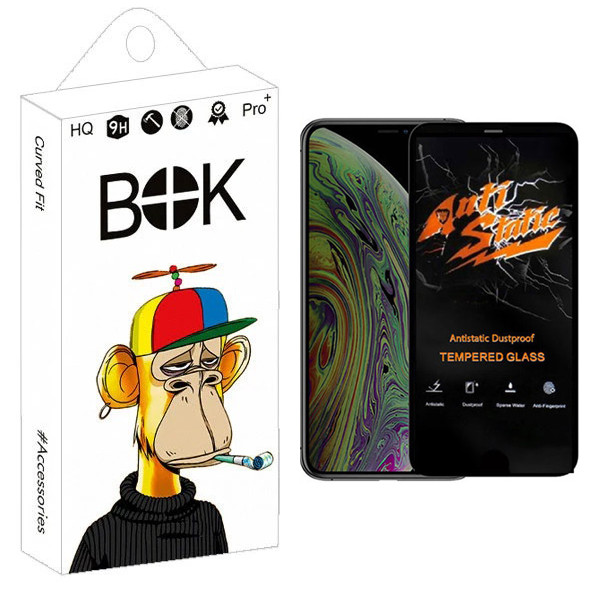 محافظ صفحه نمایش بوک مدل Carbon Antistatic مناسب برای گوشی موبایل اپل iPhone 11 Pro Max