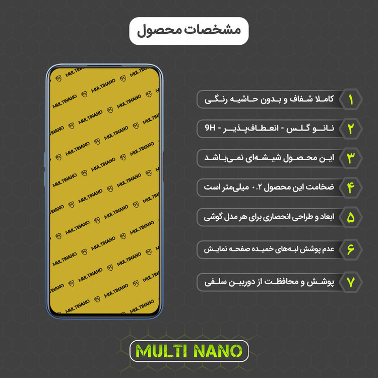 محافظ صفحه نمایش مولتی نانو مدل X-S1N مناسب برای گوشی موبایل ریلمی V5
