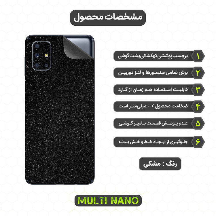 محافظ صفحه نمایش مولتی نانو مدل X-SFG مناسب برای گوشی موبایل سامسونگ Galaxy M51 به همراه برچسب پوششی