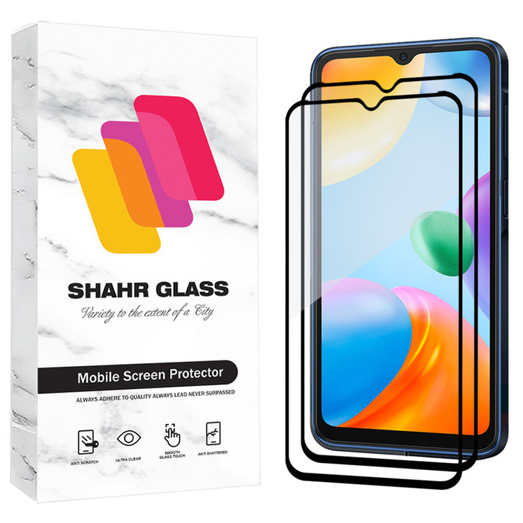 محافظ صفحه نمایش شیشه ای شهر گلس مدل FUL2 مناسب برای گوشی موبایل شیائومی Redmi 10C / Redmi 10 India / Redmi 10 Power / Redmi 12C / Poco C55 / Poco C61 / Redmi A3 / Redmi A3x بسته دو عددی