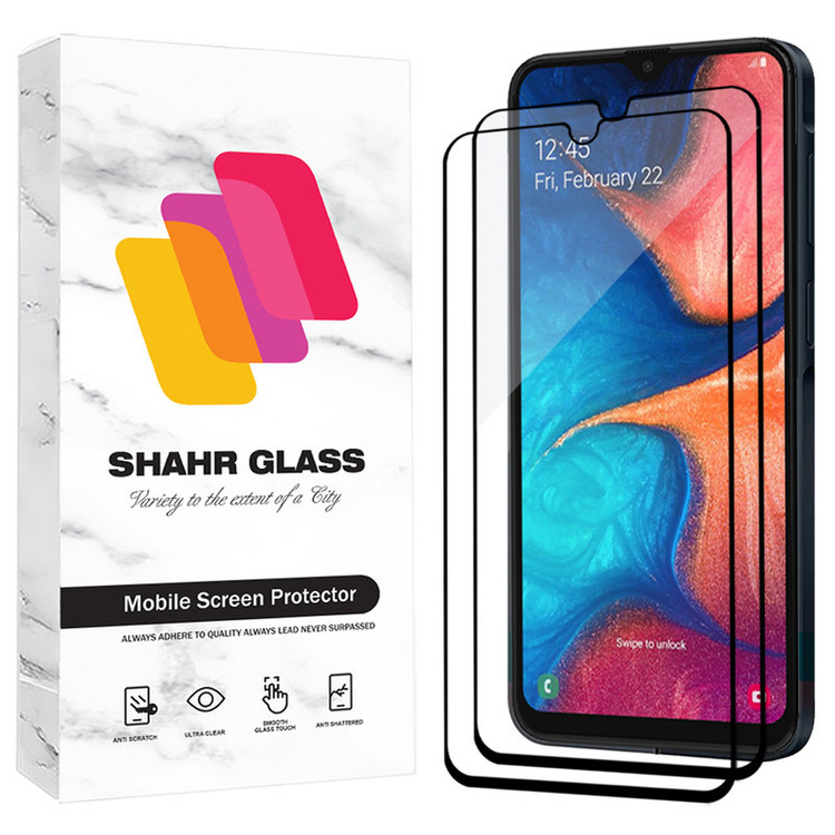 محافظ صفحه نمایش شیشه ای شهر گلس مدل FUL2 مناسب برای گوشی موبایل سامسونگ Galaxy A20 / A30 / A30s / M30 / M30s / M10s / M21 / M21 2021 / M21s / M31 / M31 Prime / F41 / Huawei Y6p / Y8p بسته دو عددی