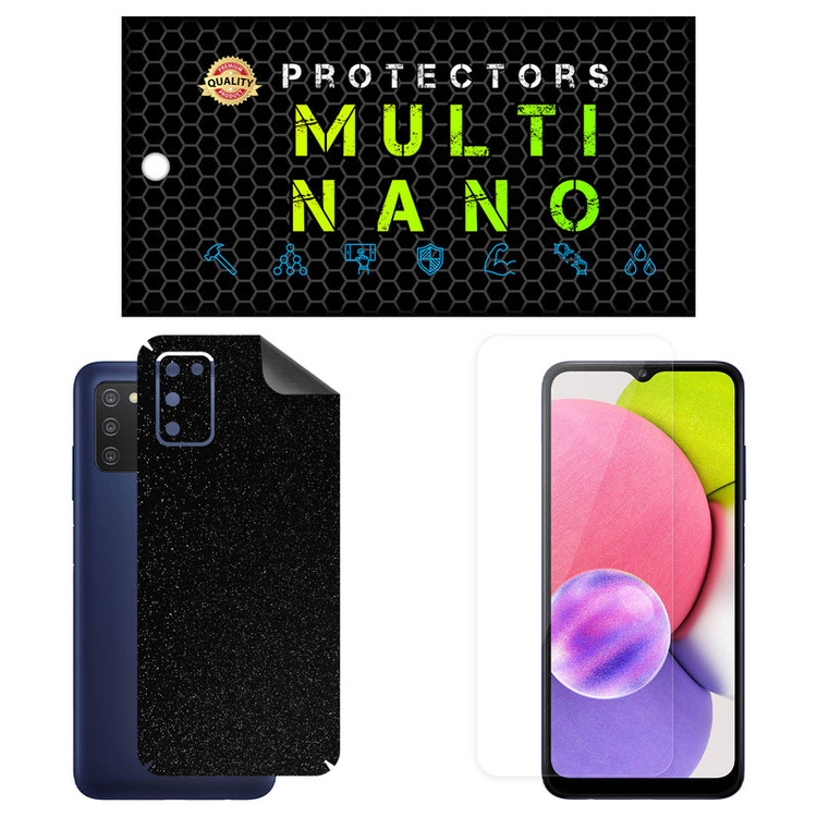 محافظ صفحه نمایش مولتی نانو مدل X-SFG مناسب برای گوشی موبایل سامسونگ Galaxy A03S به همراه برچسب پوششی