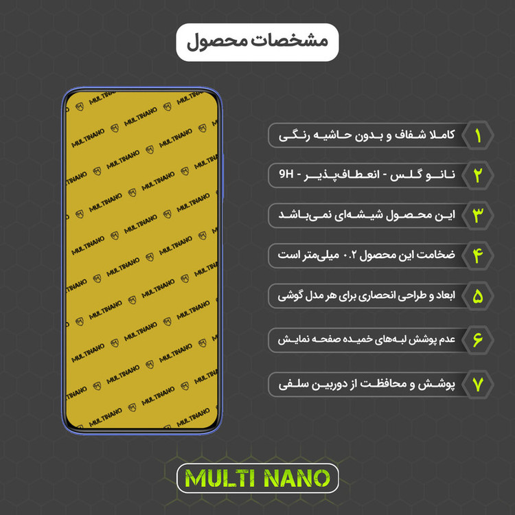 محافظ صفحه نمایش مولتی نانو مدل X-S1N مناسب برای گوشی موبایل شیائومی Redmi K30i