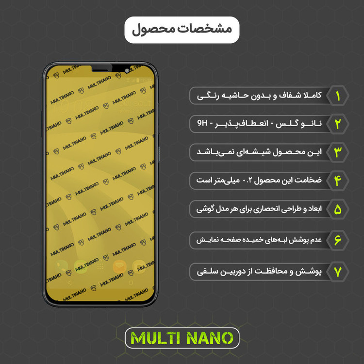 محافظ صفحه نمایش مولتی نانو مدل X-SFL مناسب برای گوشی موبایل اچ تی سی U12 Life به همراه برچسب پوششی
