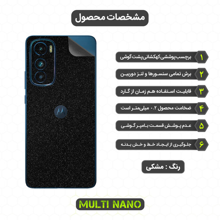 محافظ صفحه نمایش مولتی نانو مدل X-SFG مناسب برای گوشی موبایل موتورولا Edge 30 به همراه برچسب پوششی