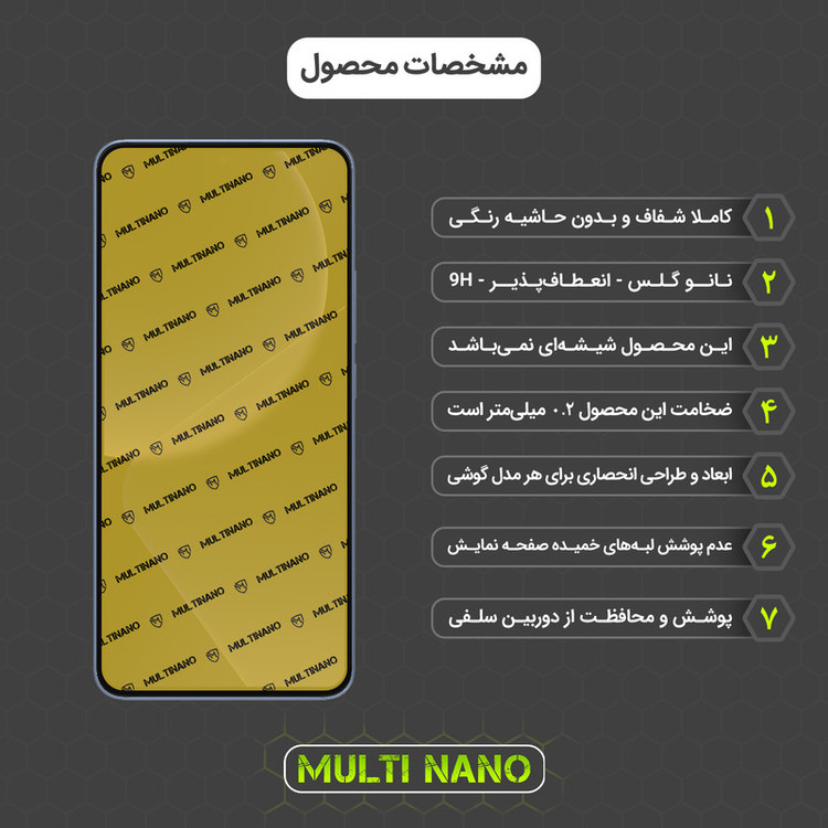 محافظ صفحه نمایش مولتی نانو مدل X-S2N مناسب برای گوشی موبایل شیائومی 13T بسته دو عددی